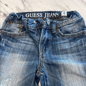 Guess Blue Brit Rocker Denim Jeans with Contrast Stitching